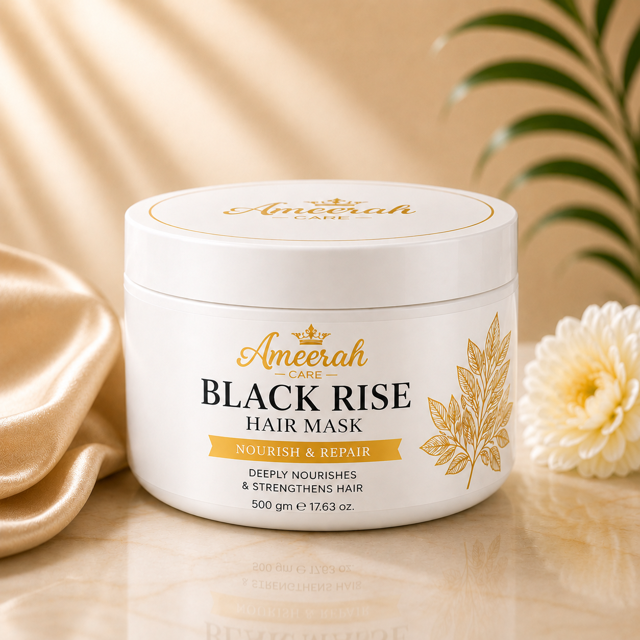 Black Rise Hair Mask | Anti Grey Hair & Deep Repair Treatment